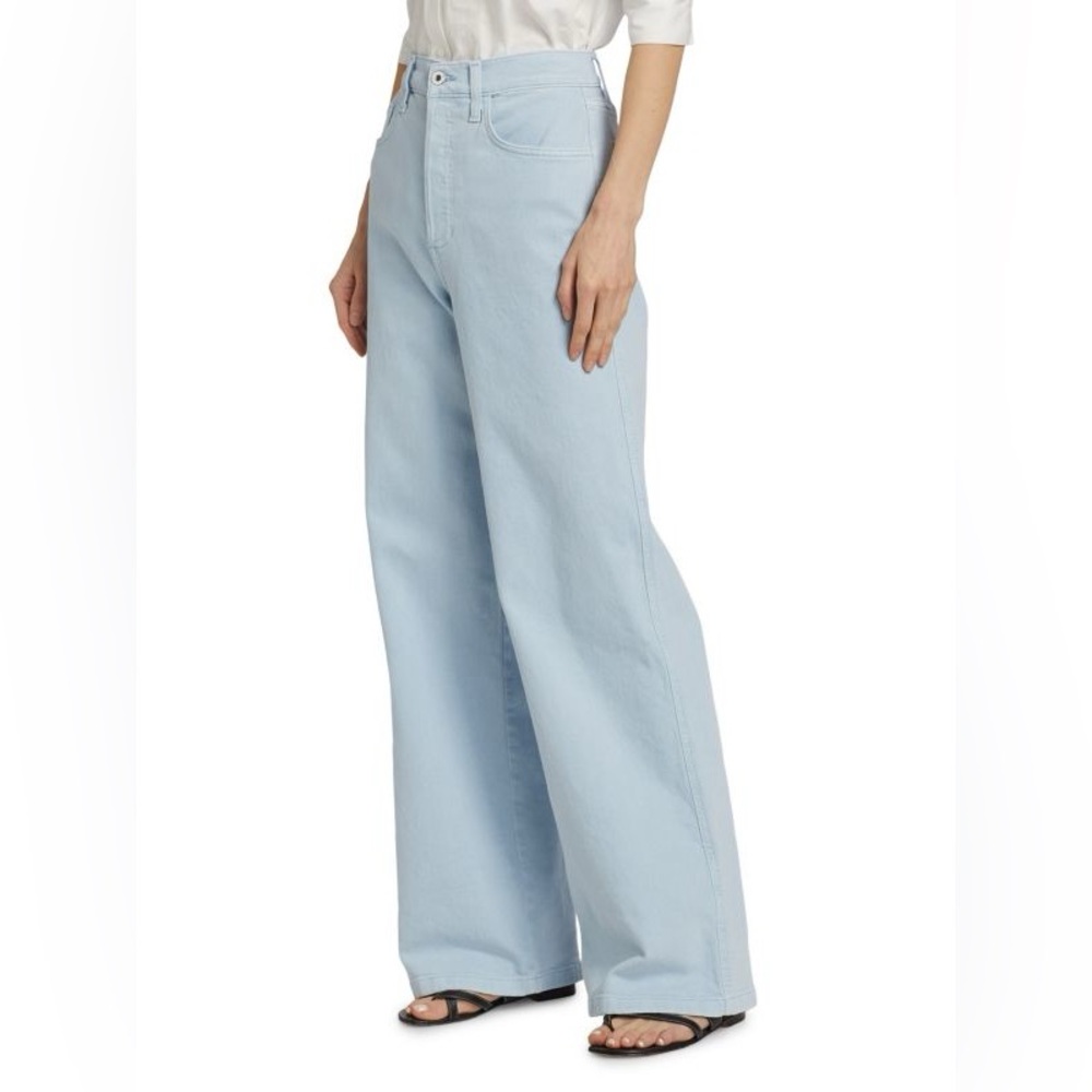 NEW Favorite Daughter The Masha Super High-Rise Wide-Leg Jeans Coastal Light 32